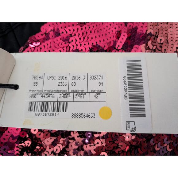 NWT Gucci Sequin Snake Red Straight Leg Pants IT 42 US 6  Luxury Trousers - Picture 7 of 12